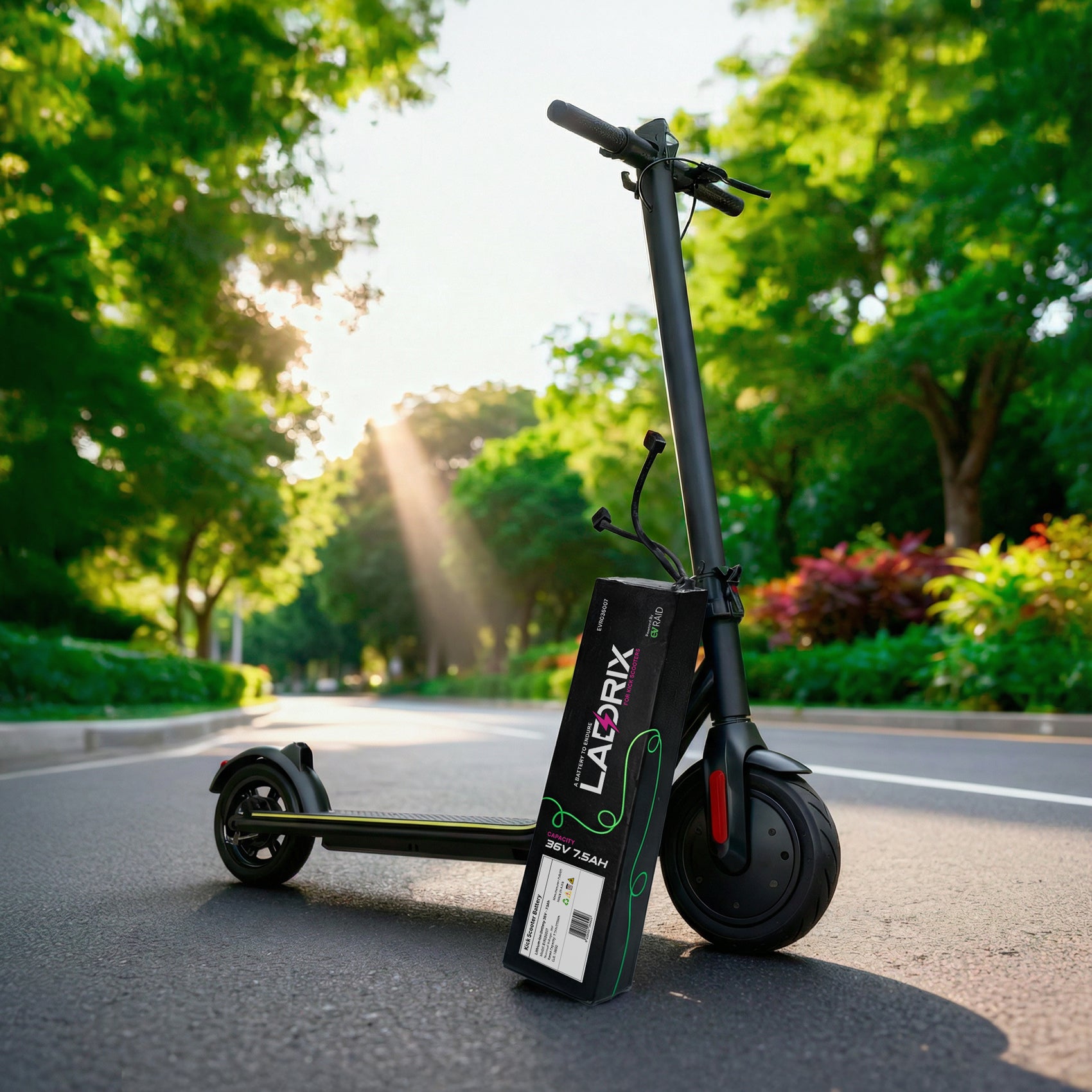 LADRIX Lithium Battery for Kick Scooters 36V — 7.5Ah